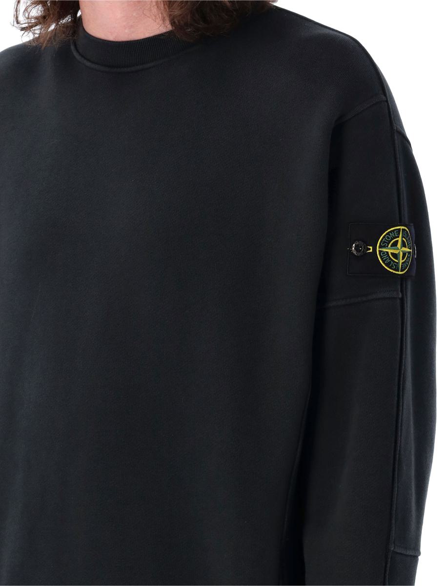 Stone Island Sweatshirt mit Old-Effect-Print