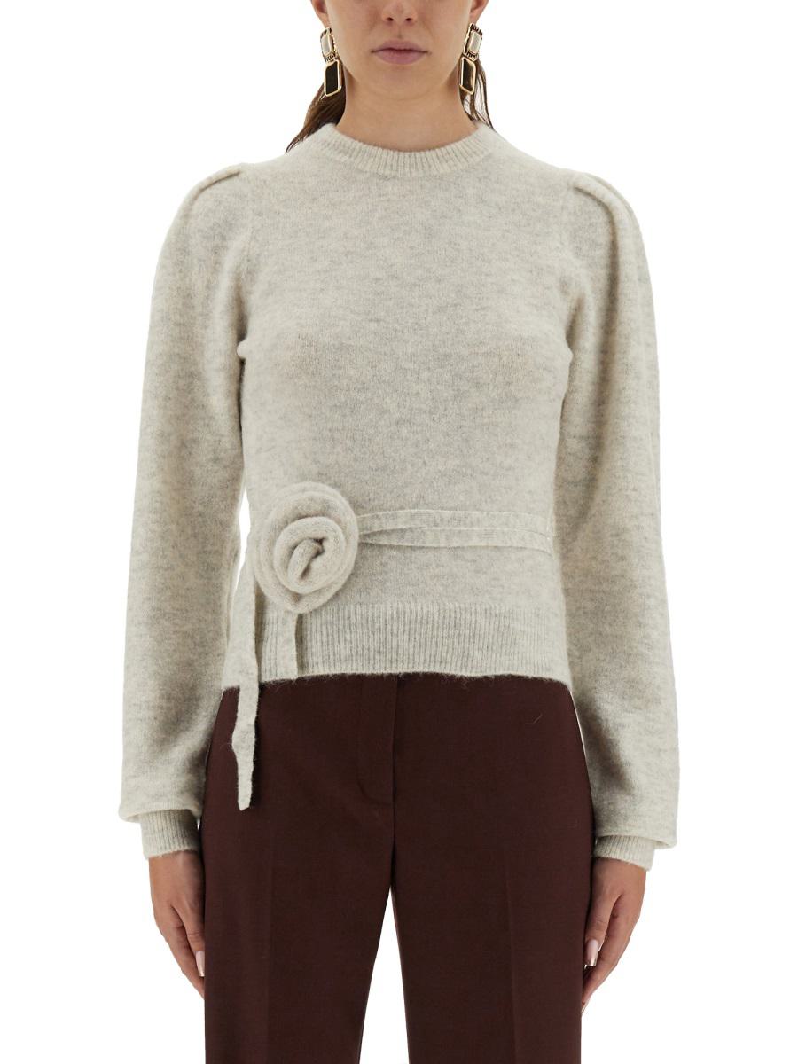 Rotate Birger Christensen – Netzstoff mit Blumendetail