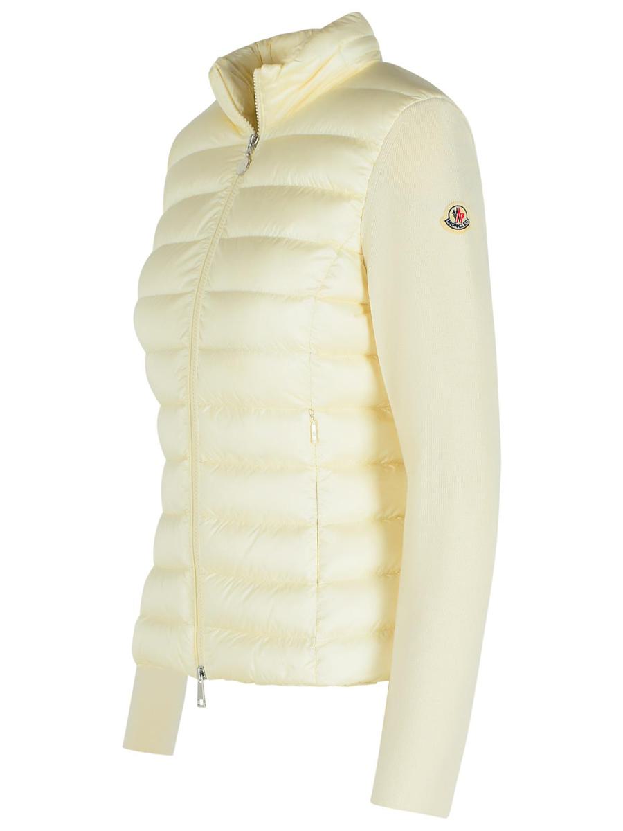 Moncler Schwarze Schurwollmischungsjacke