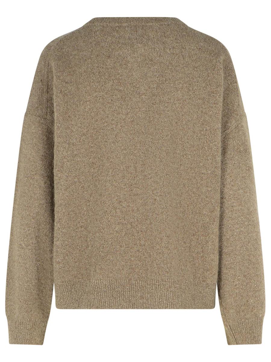 Loulou Studio – Melange-Pullover aus aschfarbener Wollmischung