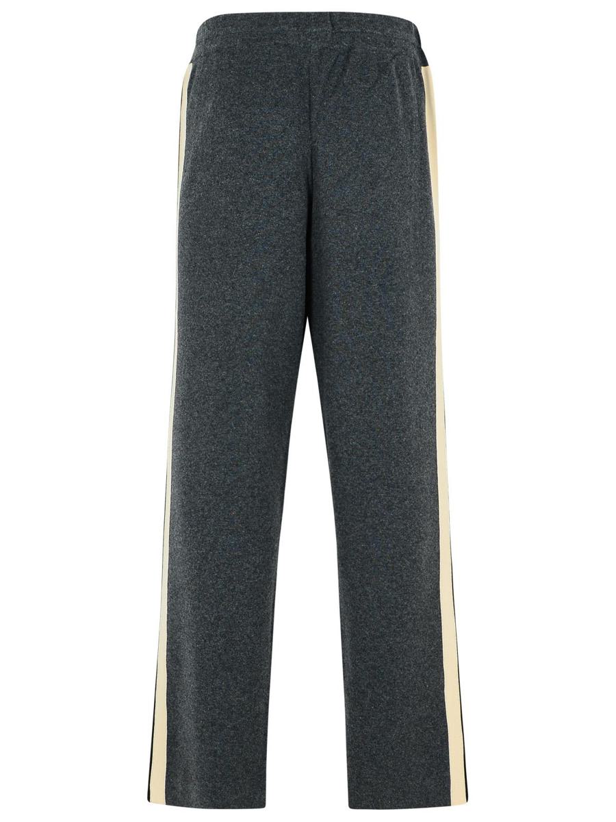 Palm Angels – Dunkelgraue Hose aus Wollmischung