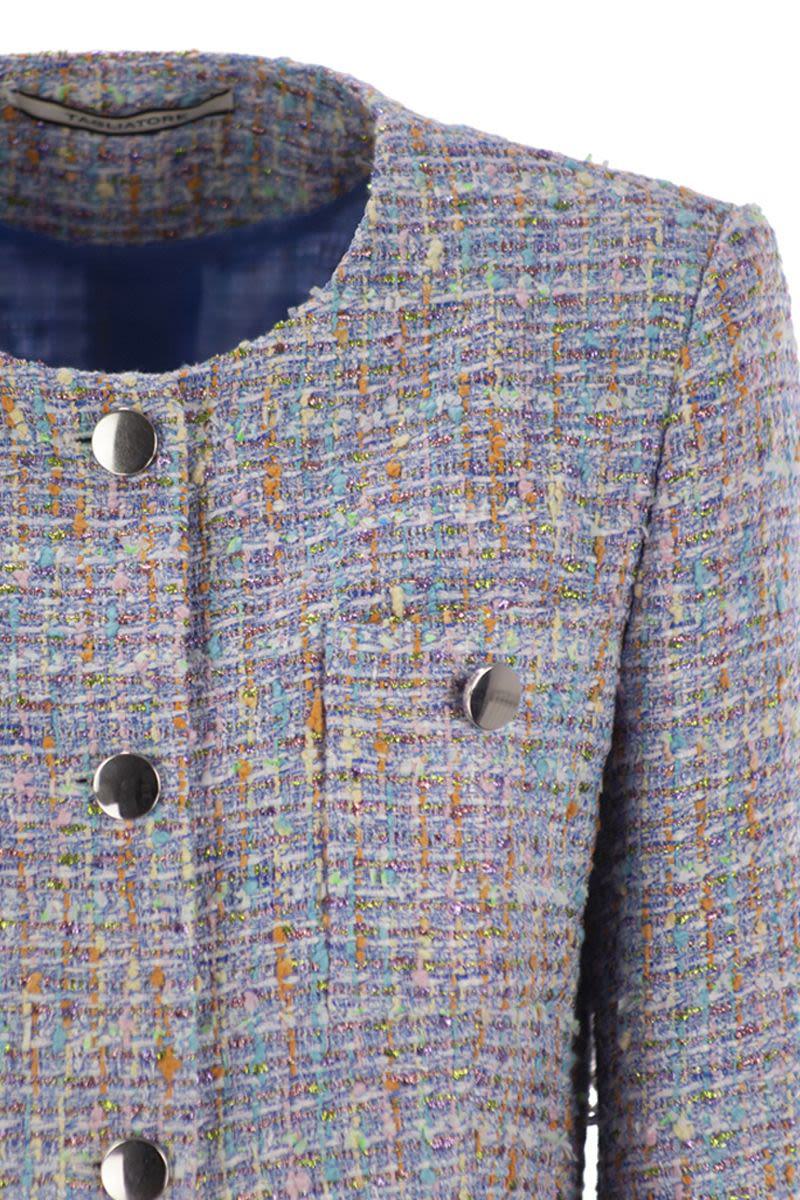 Tagliatore – Jacke mit Rundhalsausschnitt und Vordertaschen