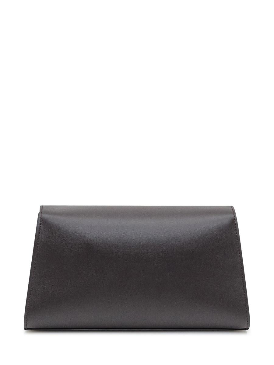 Salvatore Ferragamo Ferragamo Clutch aus schwarzem Leder