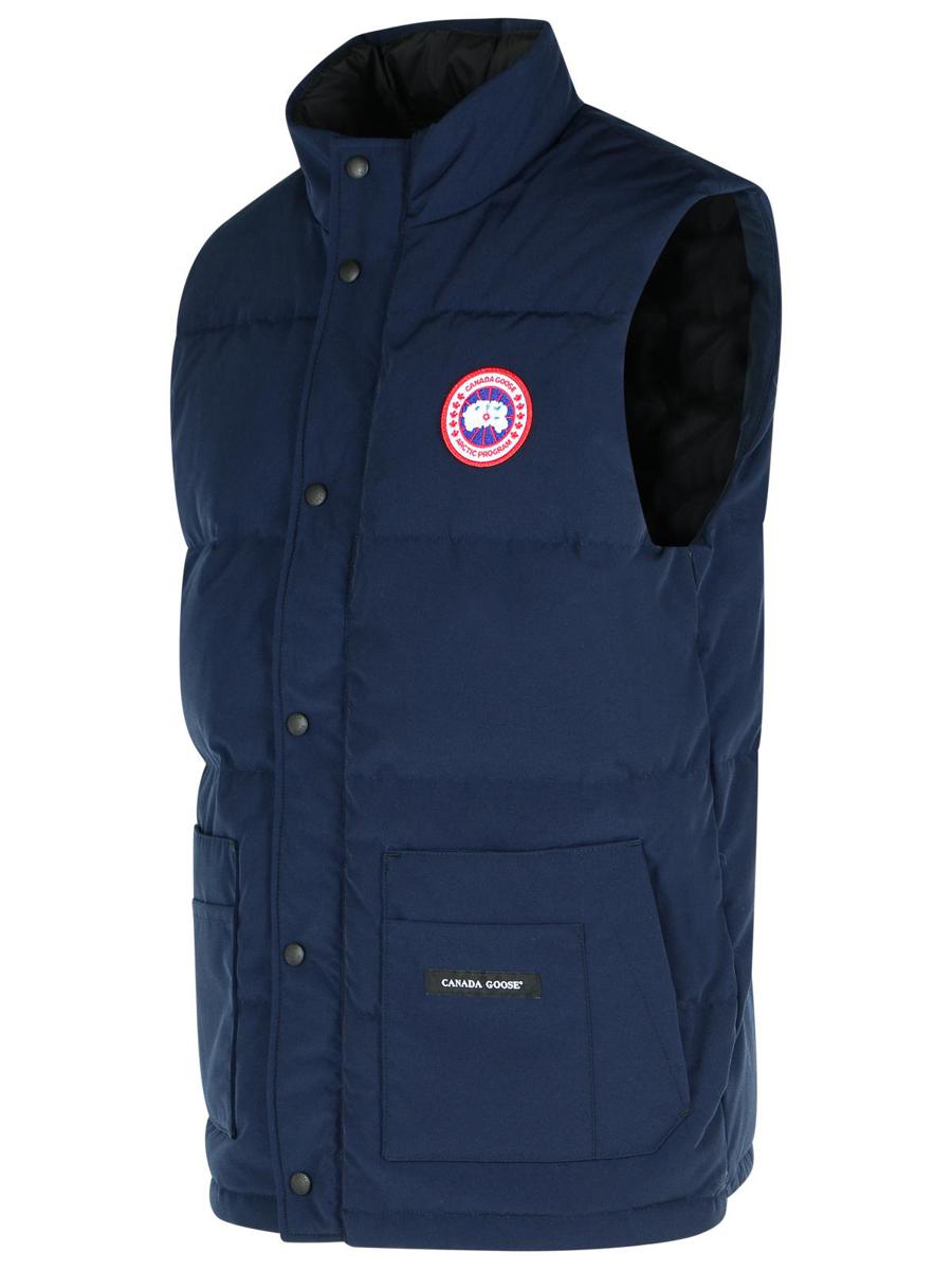 Canada Goose „Freestyle“ Weste aus blauer Baumwollmischung