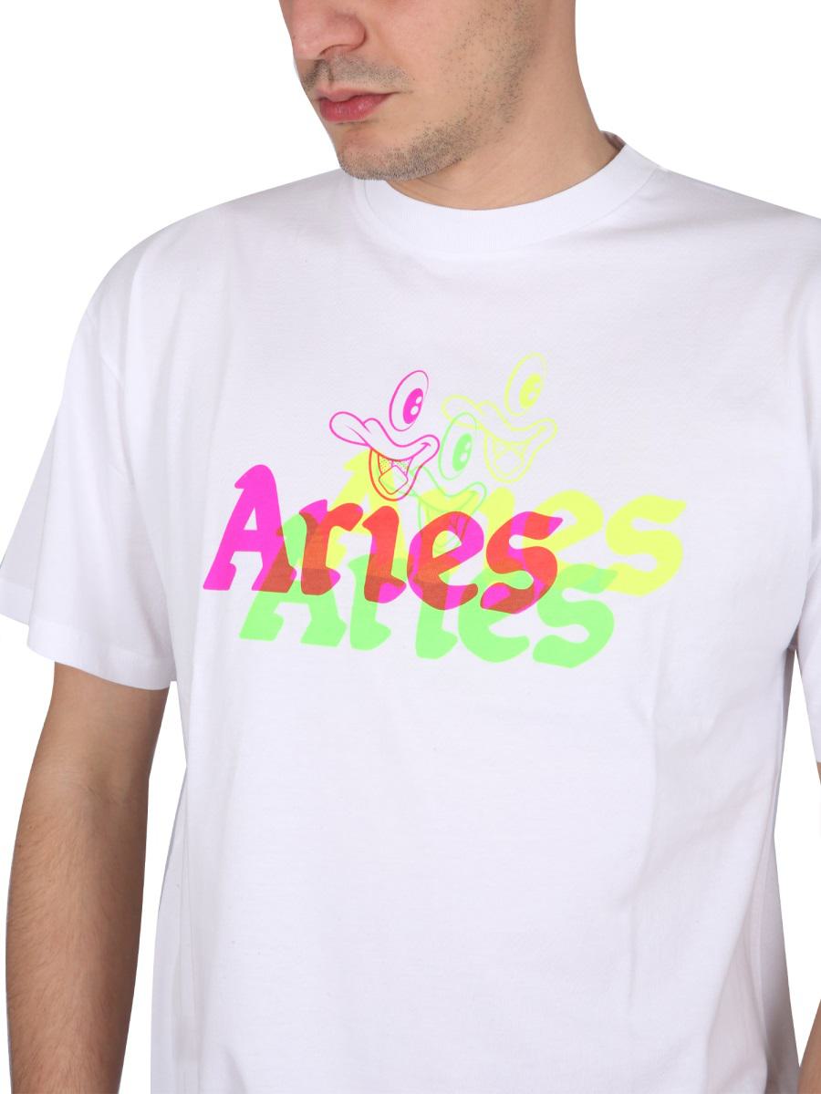 Widder Trippy Aye Duck T-Shirt