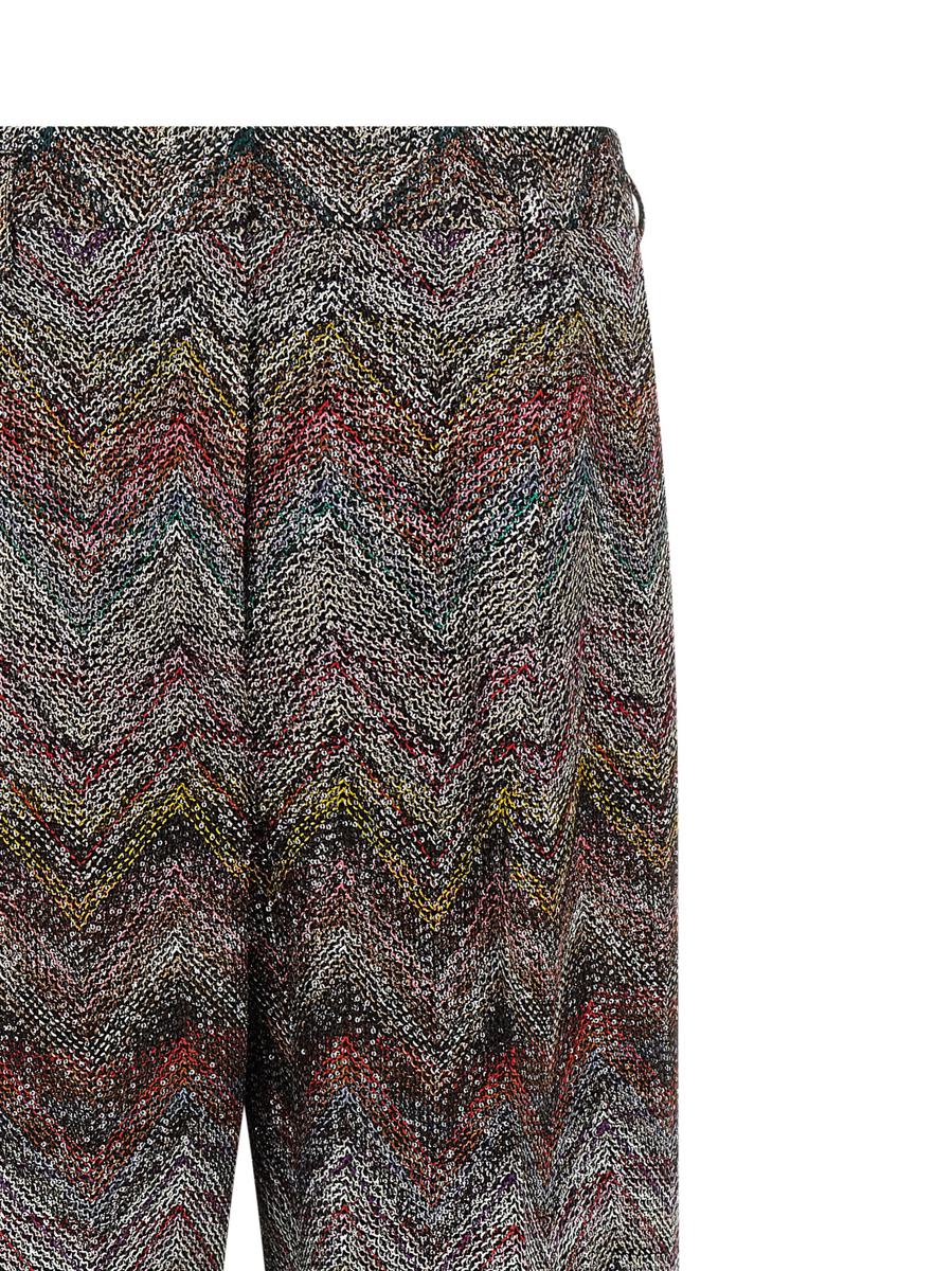 Missoni Zickzack-Paillettenhose