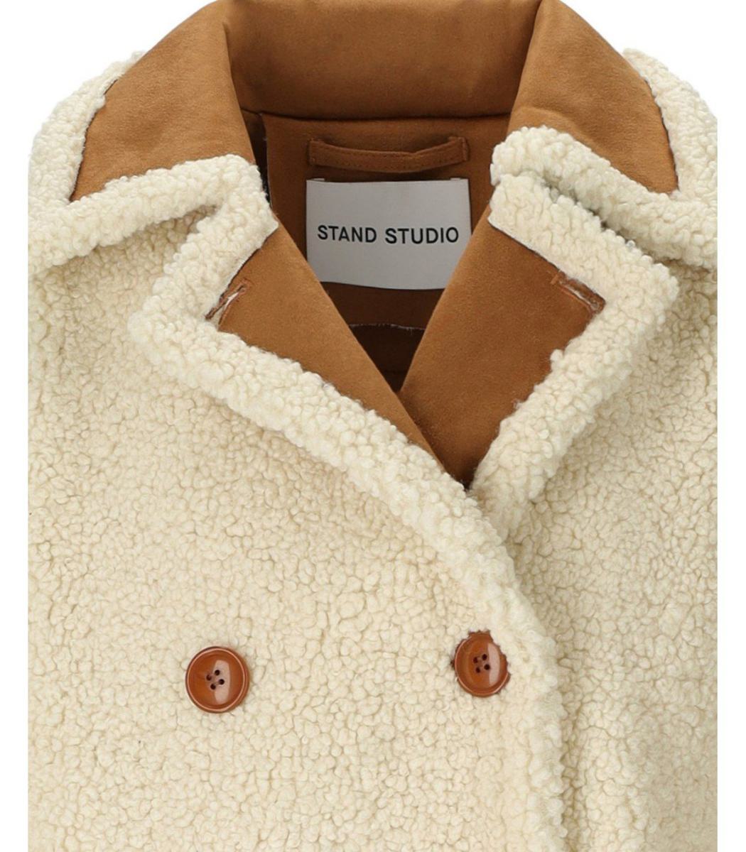 Stand Studio Chloe – Ecrufarbene Zweireiherjacke