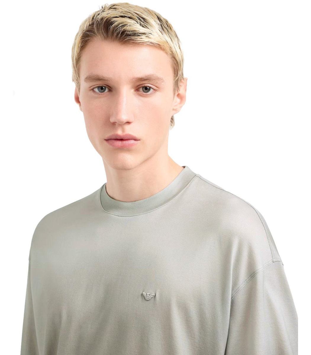Emporio Armani – T-Shirt mit Farbverlauf in Grau