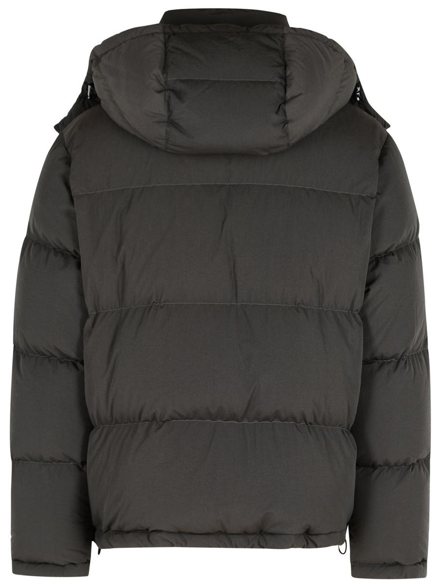 Dolce & Gabbana Graue Daunenjacke aus Polyamid