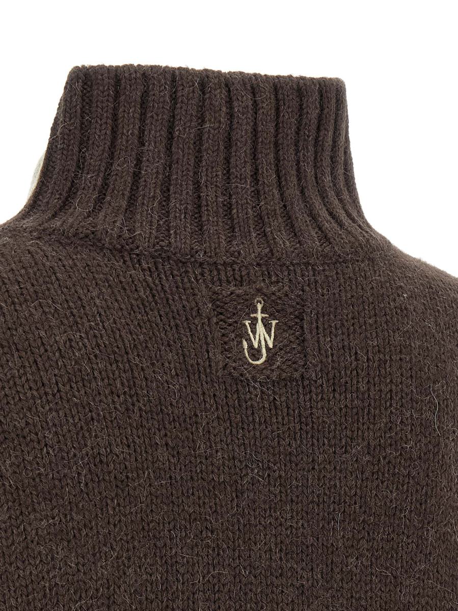 JW Anderson – Pullover mit zweifarbiger aufgesetzter Tasche