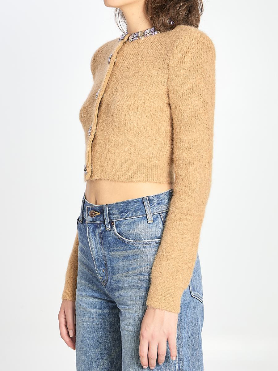 Strickjacke mit Verzierung