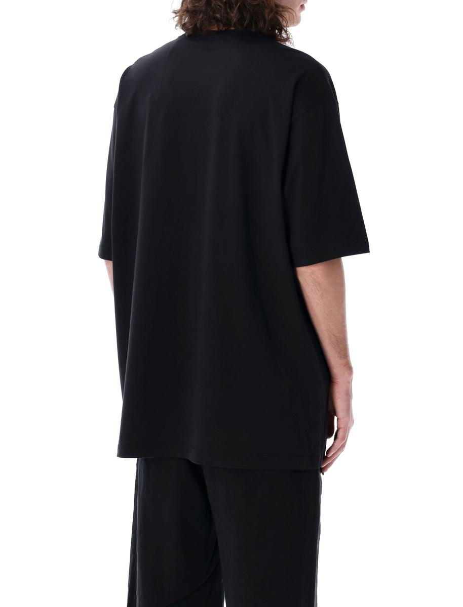 Y-3 Adidas – Kastenförmiges T-Shirt mit kurzen Ärmeln