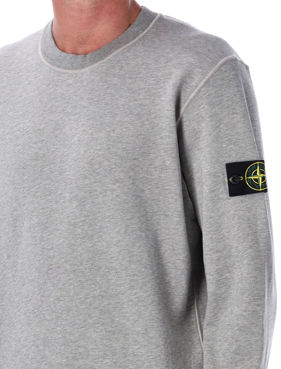 Stone Island Sweatshirt aus Bio-Baumwollfleece
