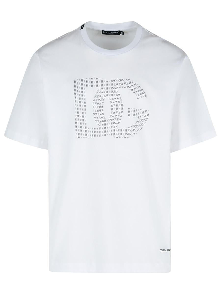 Dolce & Gabbana Weißes Baumwoll-T-Shirt