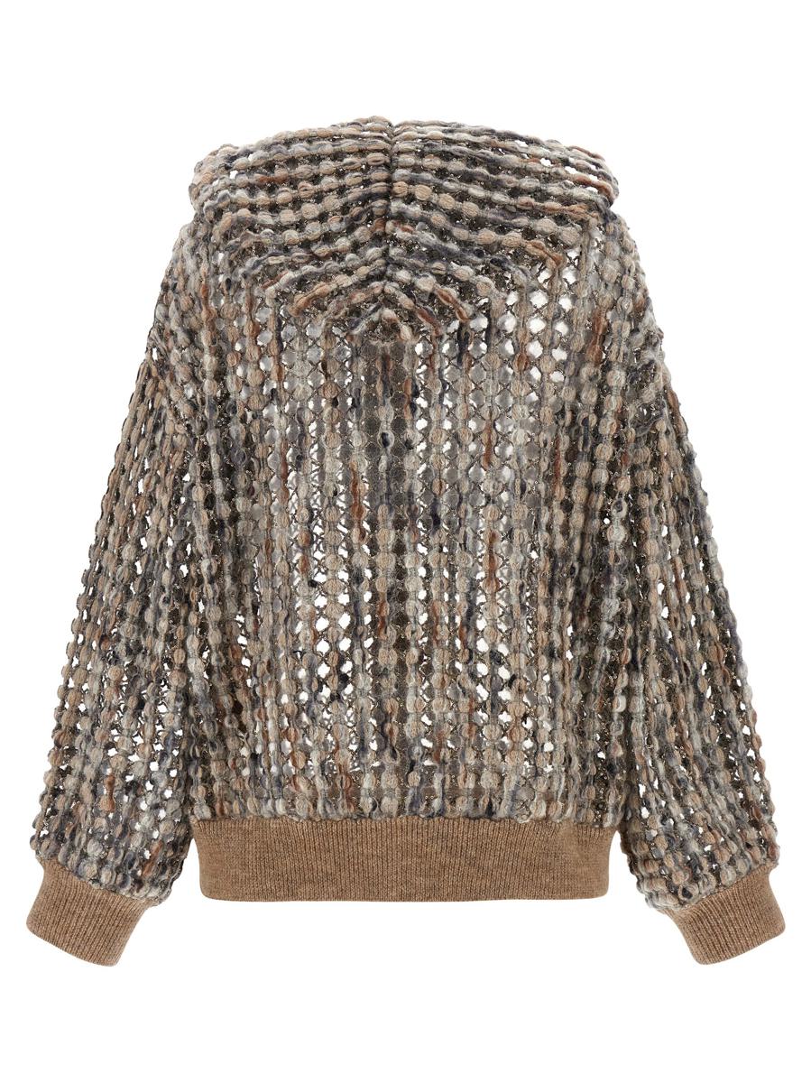 Brunello Cucinelli – Cardigan „Ballonnetz-Stickerei“.
