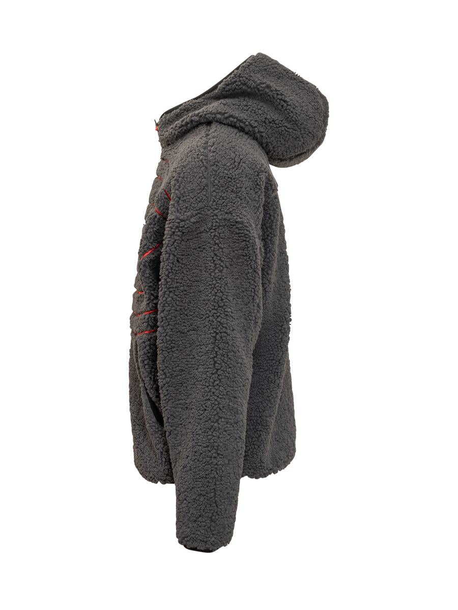 Diesel Diesel Jacke Teddy Zip Logo Grau Herren