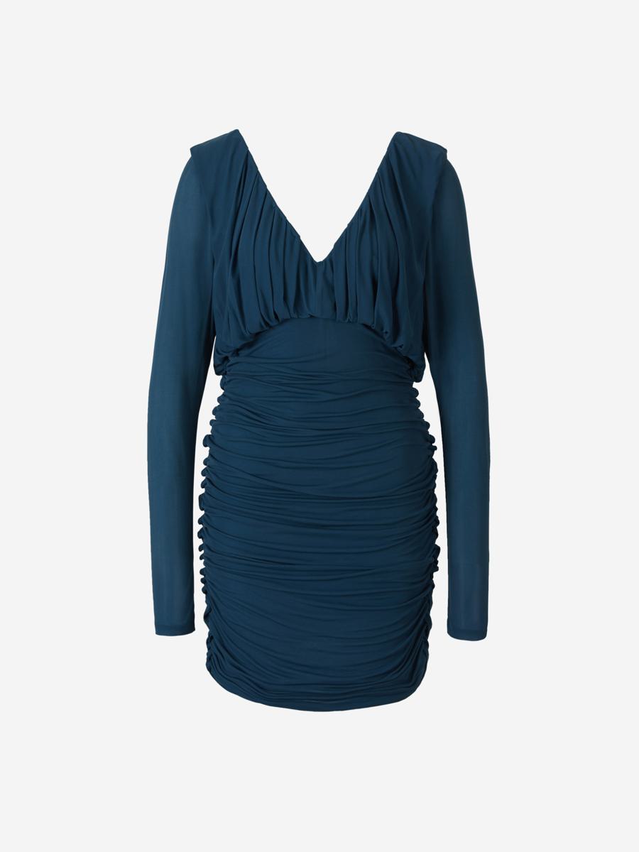 Saint Laurent gerafftes Minikleid