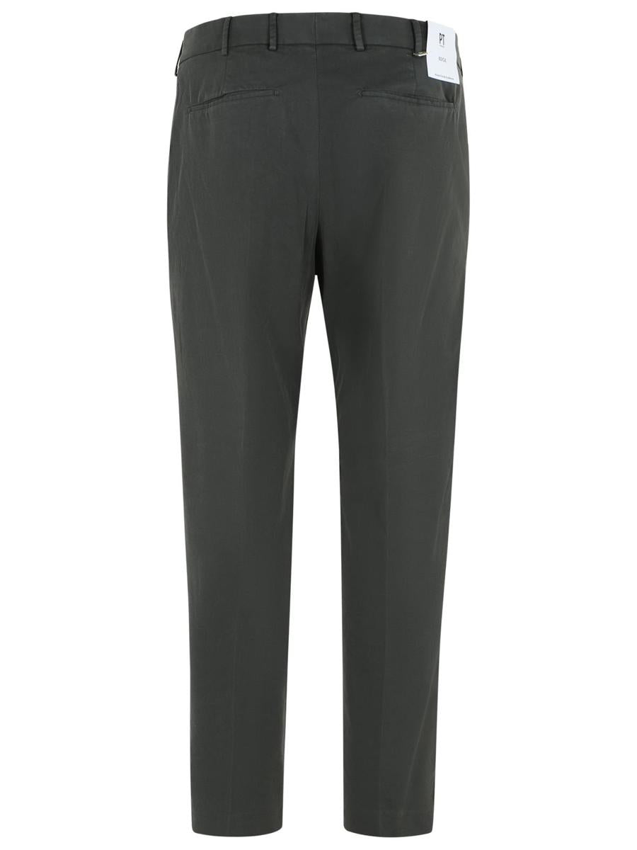 Pt Torino „Rebel“ Hose aus Stretch-Baumwolle in Grau