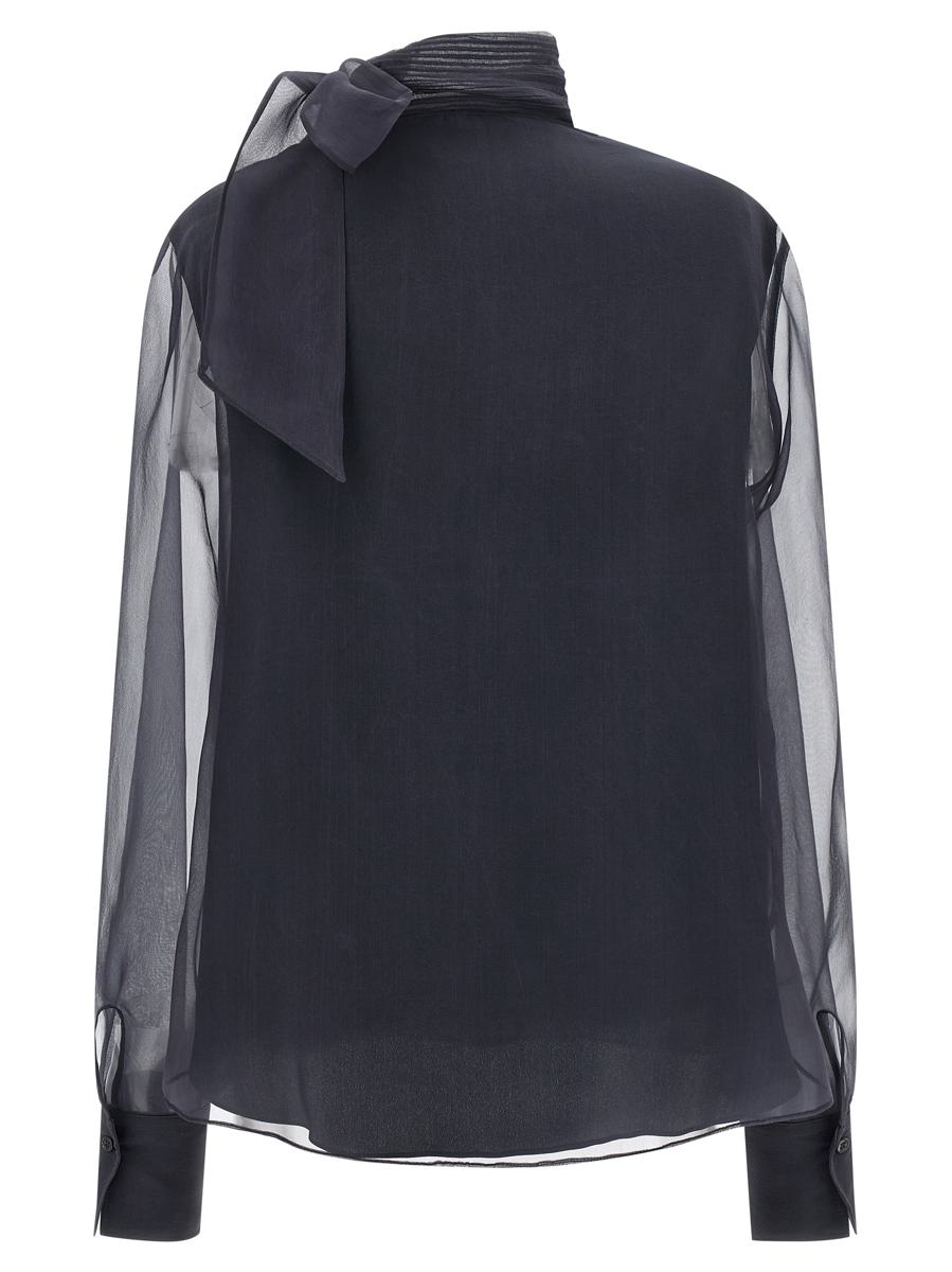 Brunello Cucinelli Bluse aus knuspriger Seide