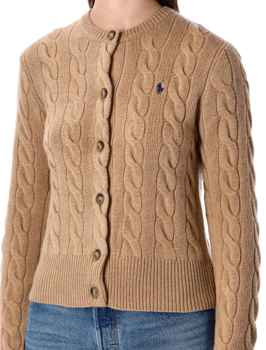 Polo Ralph Lauren – Zopfmuster-Cardigan aus Wolle und Kaschmir