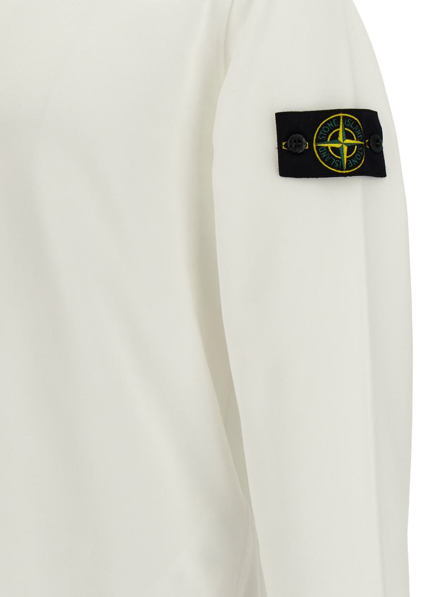 Sweatshirt mit Logo-Aufnäher von Stone Island