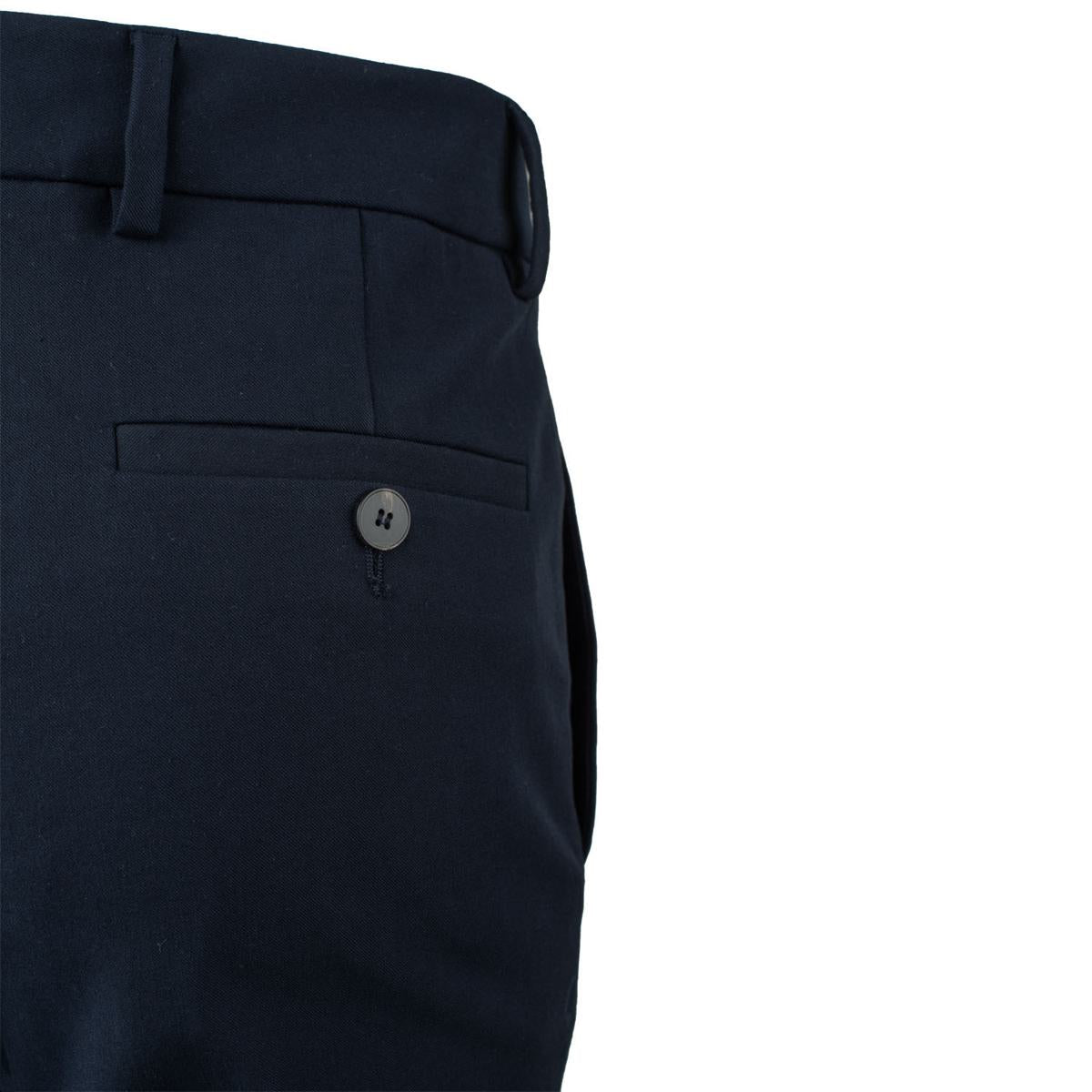Via Masini 80 Blaue Baumwollhose