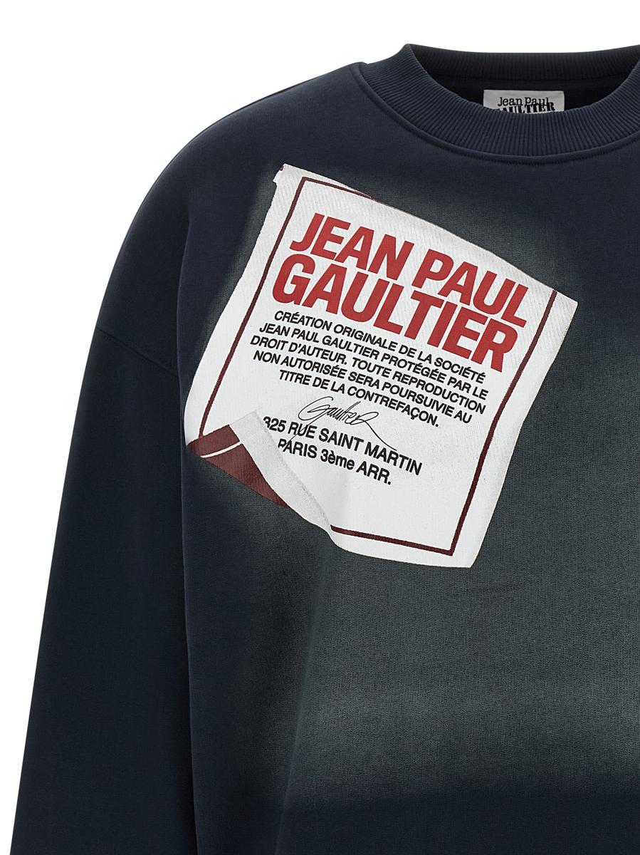 Jean Paul Gaultier „The Blue Gaultier Label“-Sweatshirt