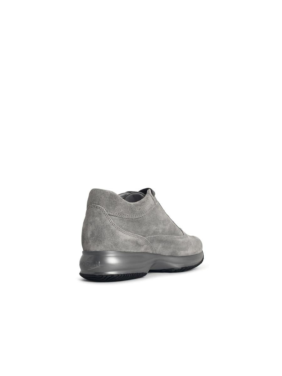 Hogan „Interactive“ – Graue Wildleder-Sneaker