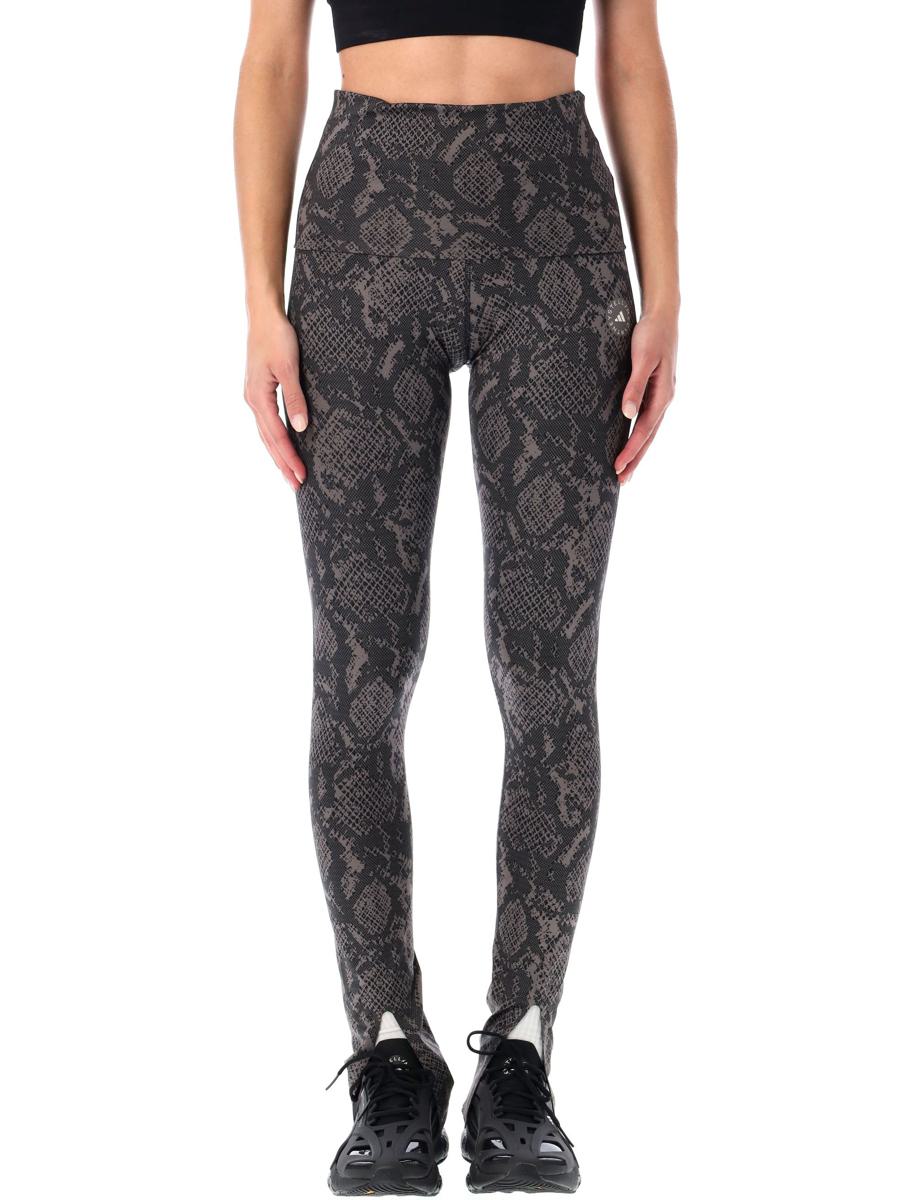 Adidas By Stella McCartney – Rolltop-Leggings mit Python-Print