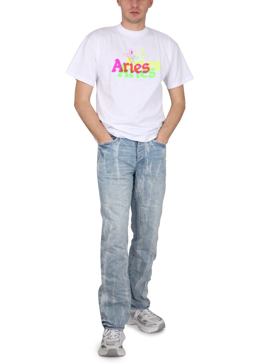 Widder Trippy Aye Duck T-Shirt