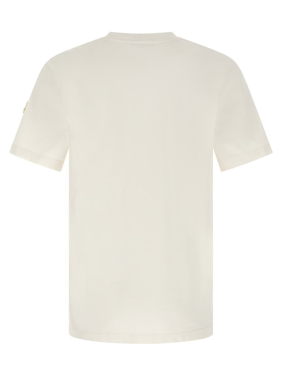 Moncler T-Shirt mit beflocktem Logo