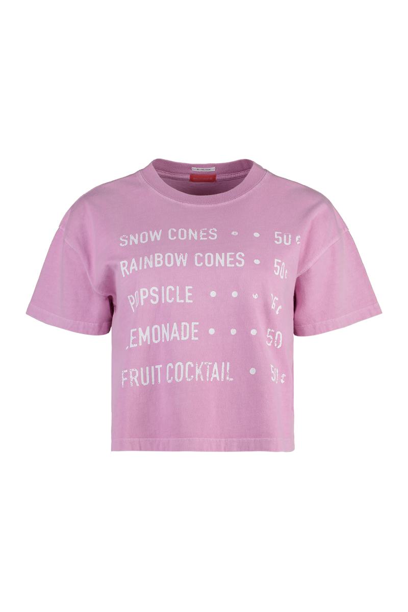 Mother The Grab Baumwoll-T-Shirt mit Rundhalsausschnitt