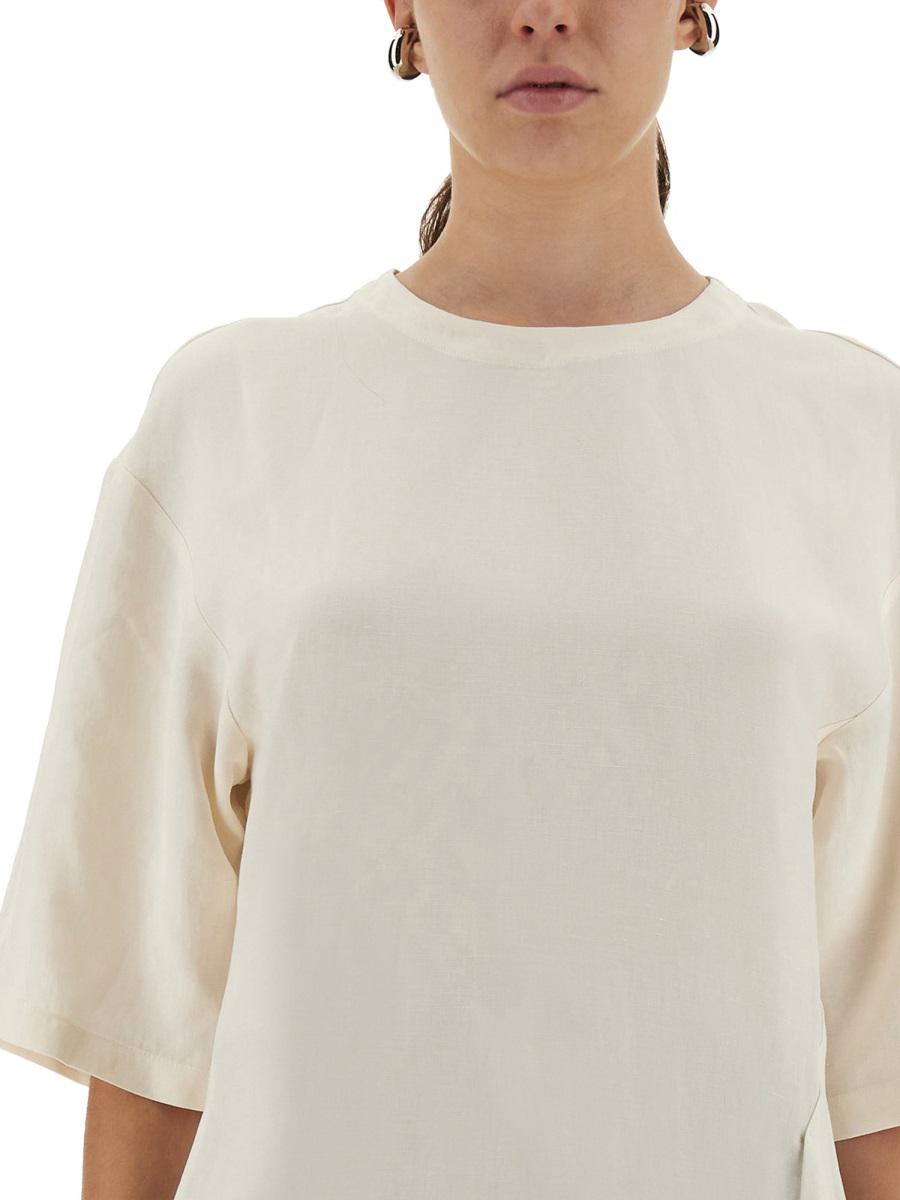 Studio Nicholson Asymmetrisches „Vichy“-T-Shirt