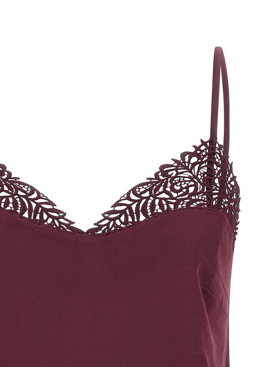 Twinset Satin-Spitzentop