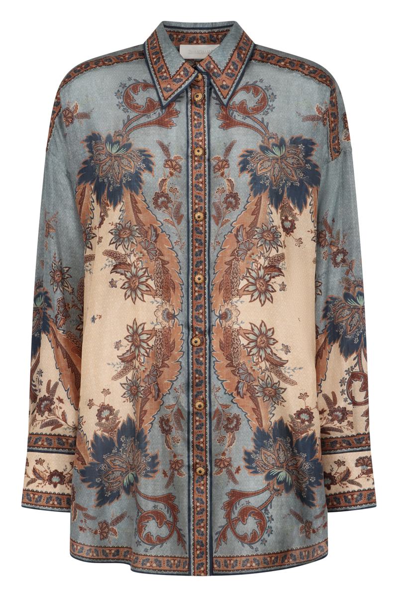 Zimmermann Ascension Manstyle Bedrucktes Seidenhemd