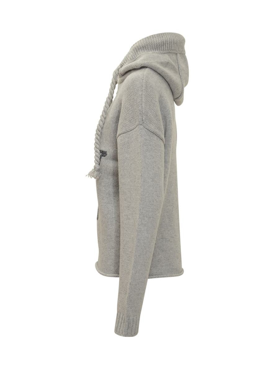 JW Anderson JW Sweatshirt. Anderson mit Kapuze und gesticktem Logo