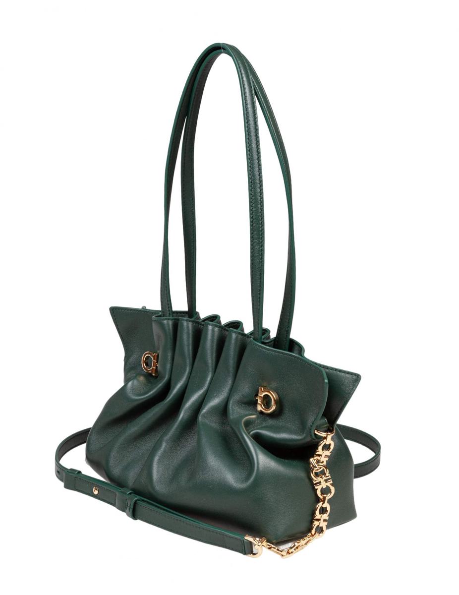 Salvatore Ferragamo – Schultertasche aus weichem Nappaleder