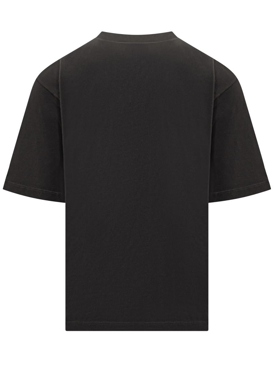 DSQUARED2 Schwarzes Baumwoll-T-Shirt mit Logo Dsquared2 Milano