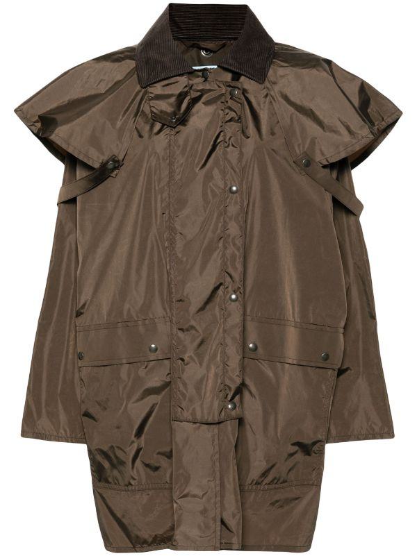 Prada Sturmjacke mit Cordkragen