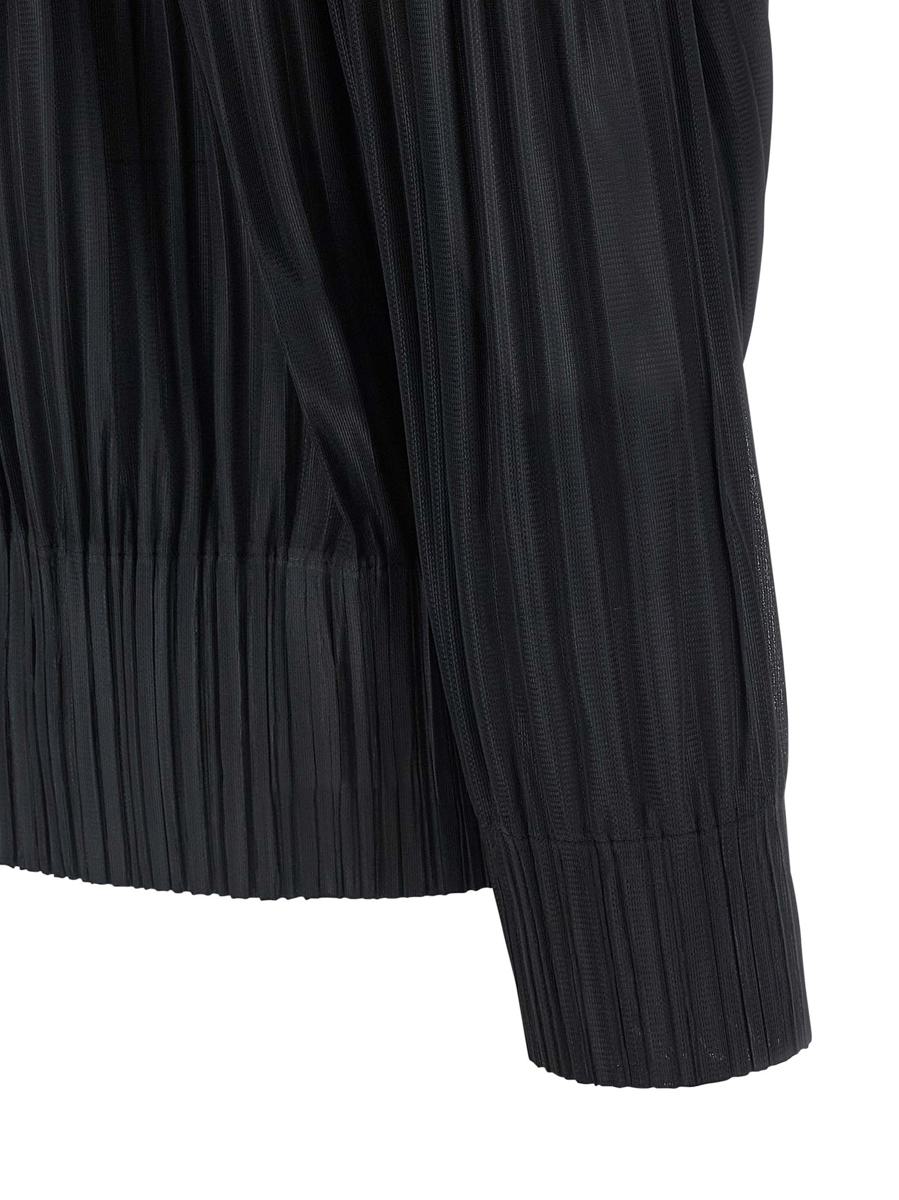 Pleats Please Issey Miyake Bluse mit Reißverschluss