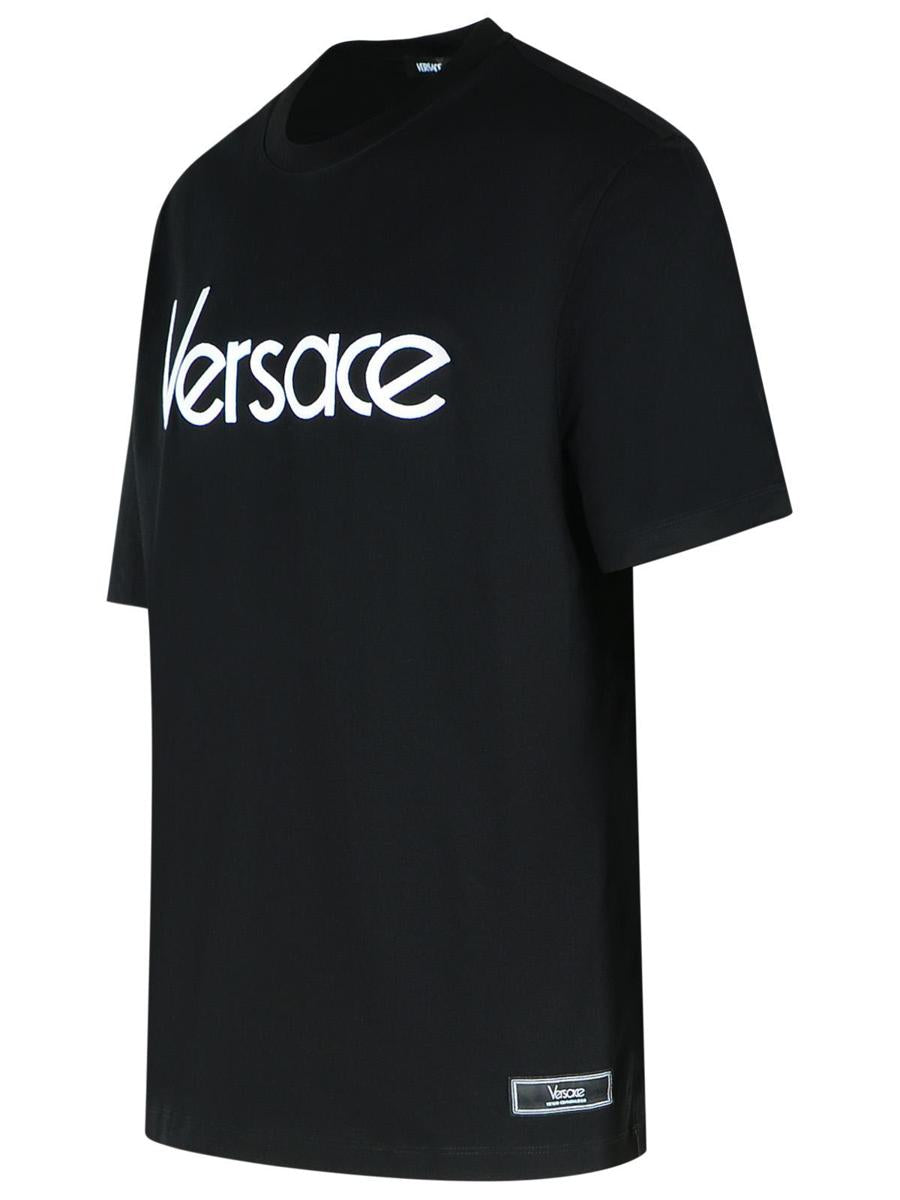Versace Schwarzes Baumwoll-T-Shirt