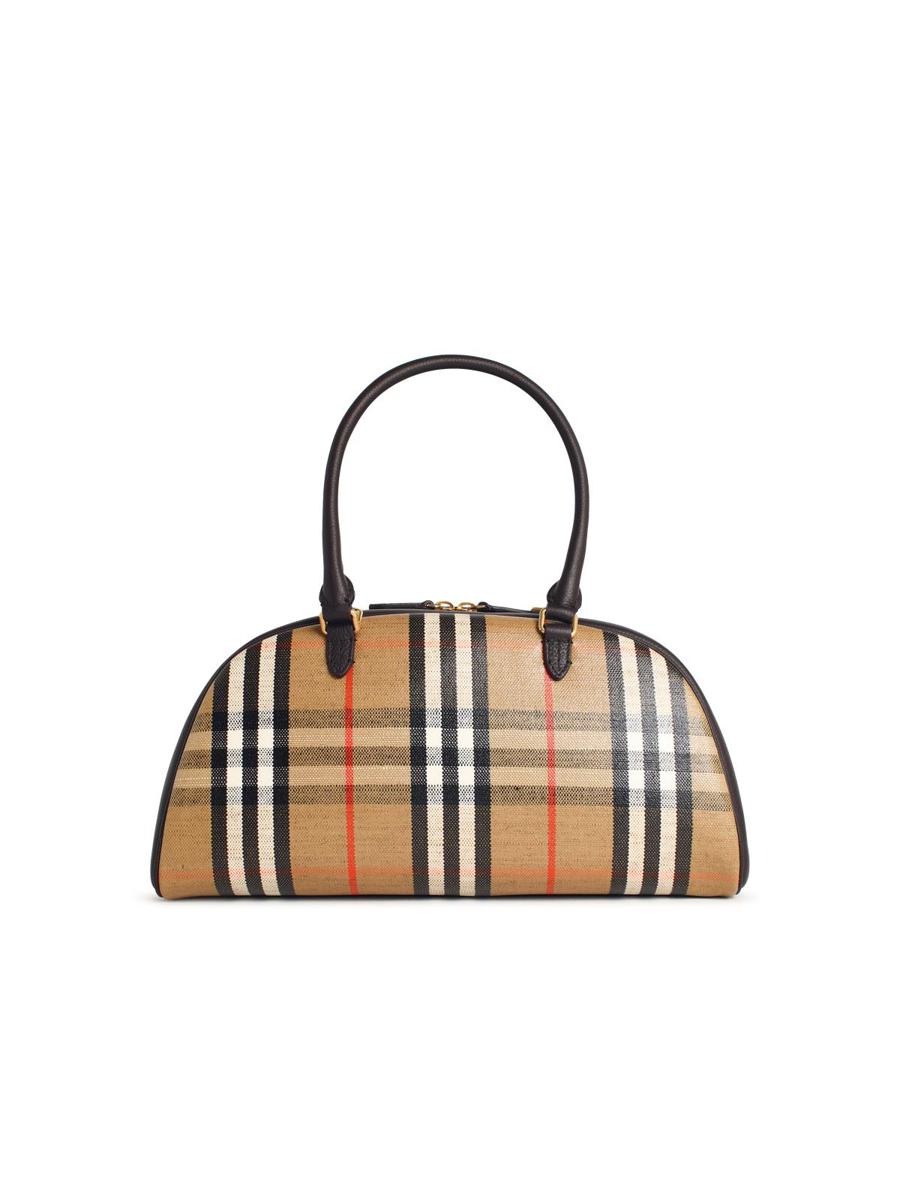 Burberry „Highlands“ Bowlingtasche aus Ledermischung