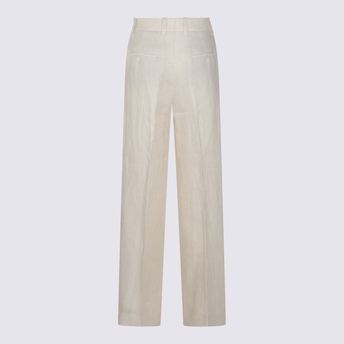 Beige Leinenhose von Incotex