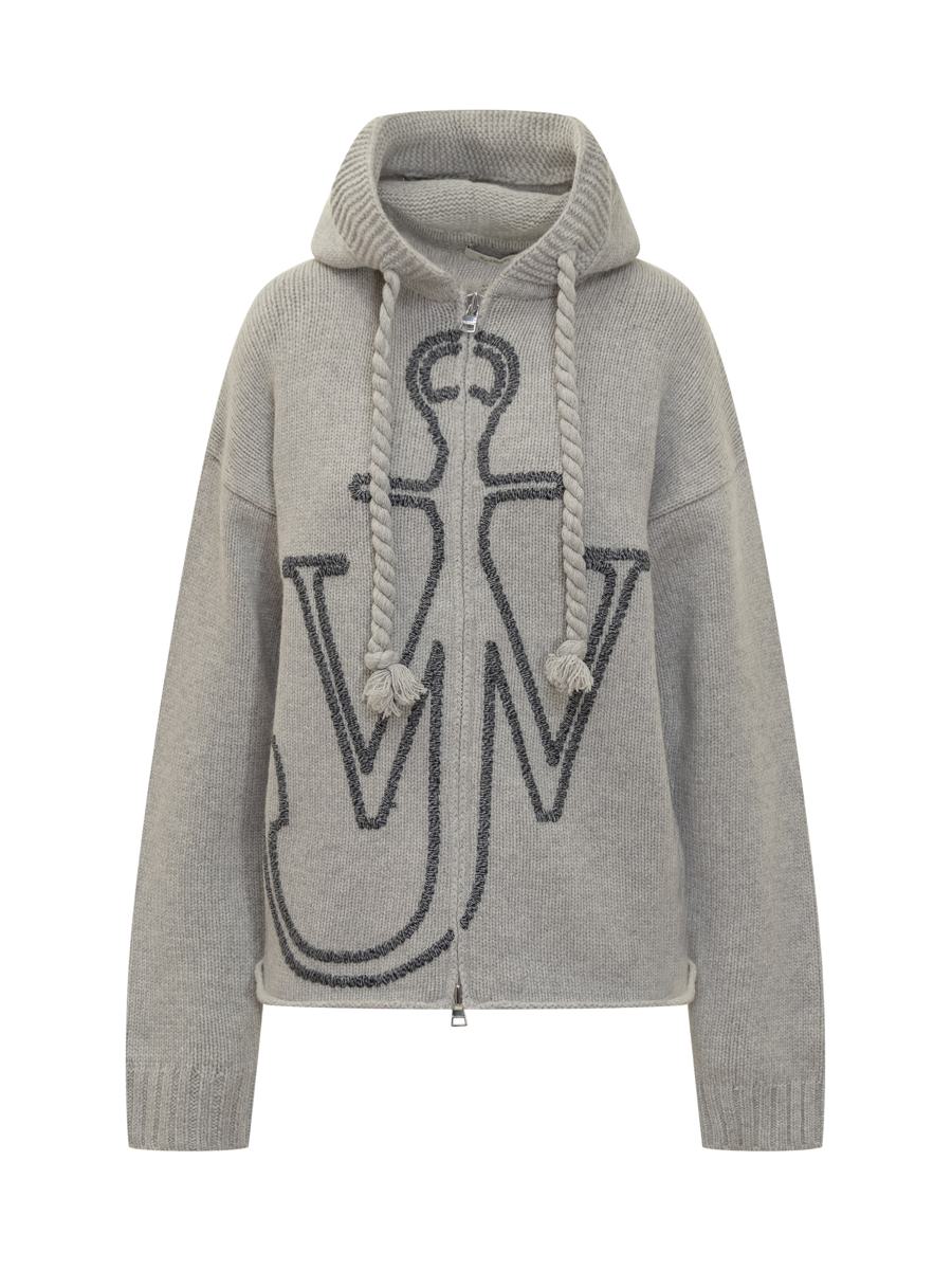 JW Anderson JW Sweatshirt. Anderson mit Kapuze und gesticktem Logo