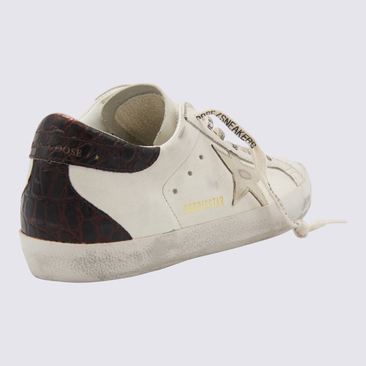 Golden Goose – Weiße und schwarze Ledersneaker