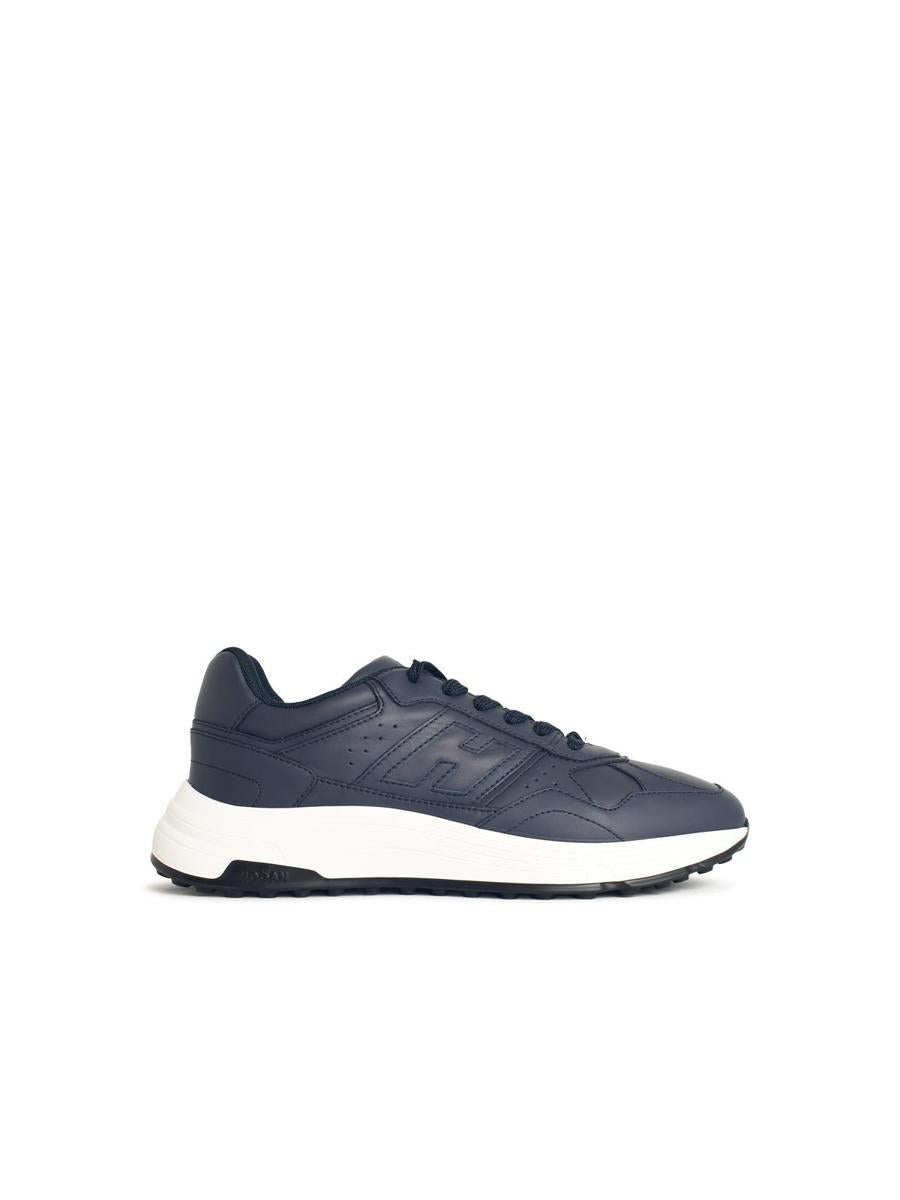 Hogan „Hyperlight“ Marineblaue Ledersneaker