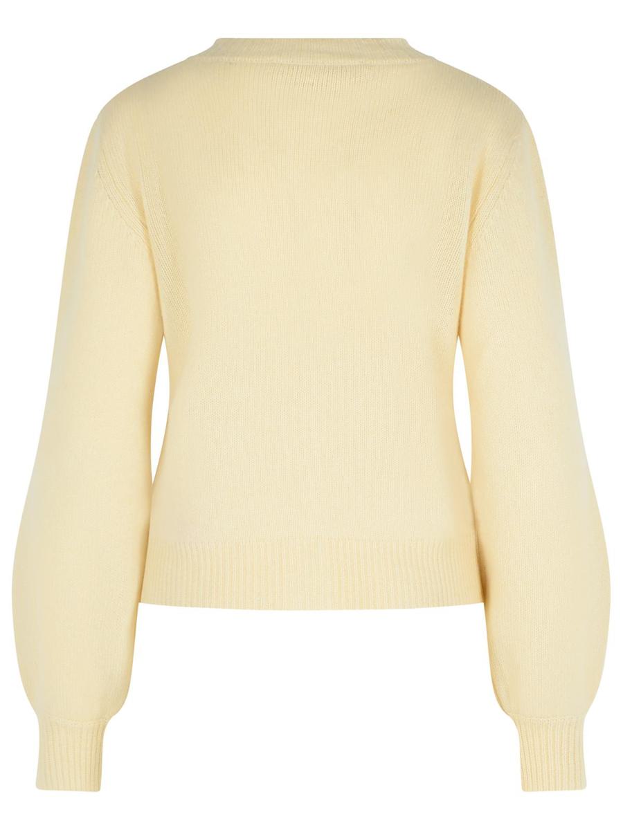 Marni Elfenbeinfarbene Kaschmir-Strickjacke