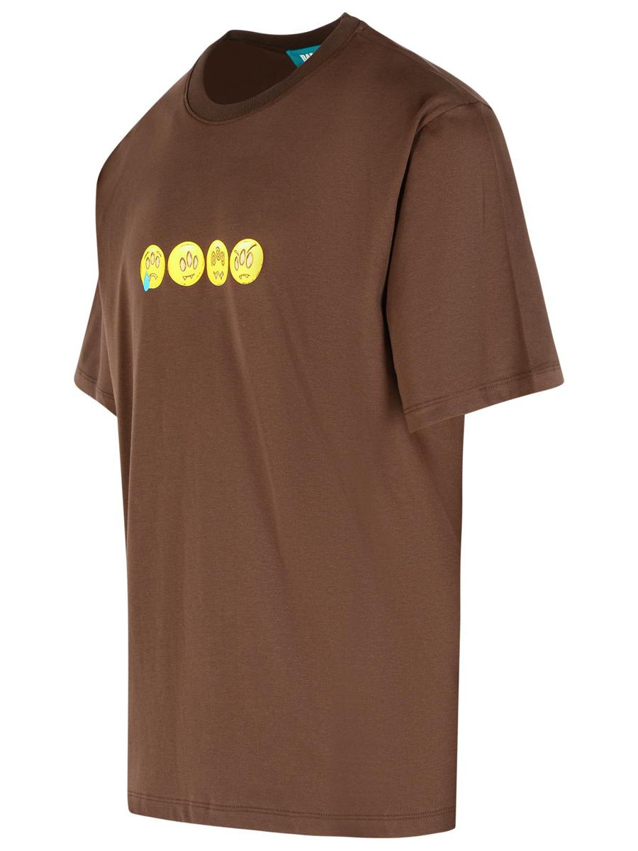 Braunes Baumwoll-T-Shirt von Barrow