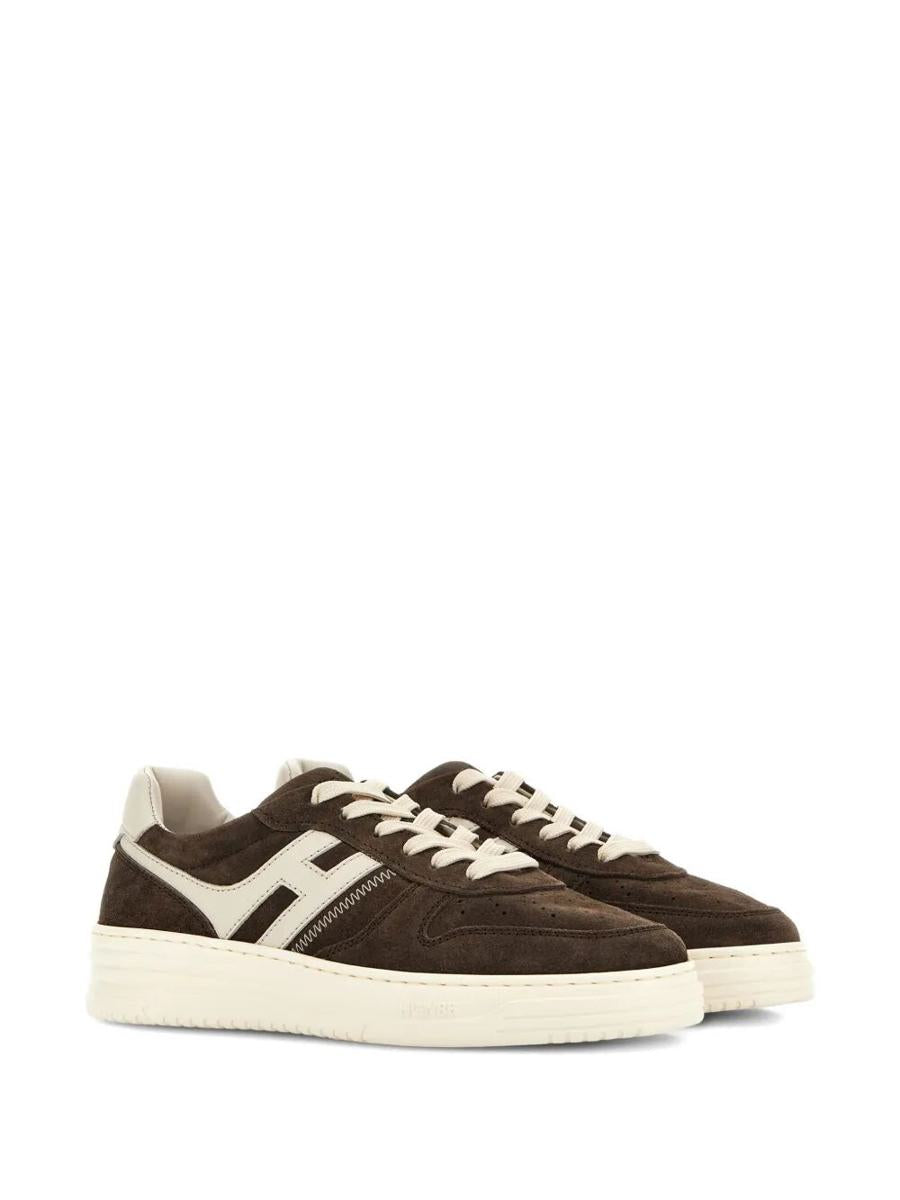 Hogan H630 Wildleder und Leder Sneakers Schuhe