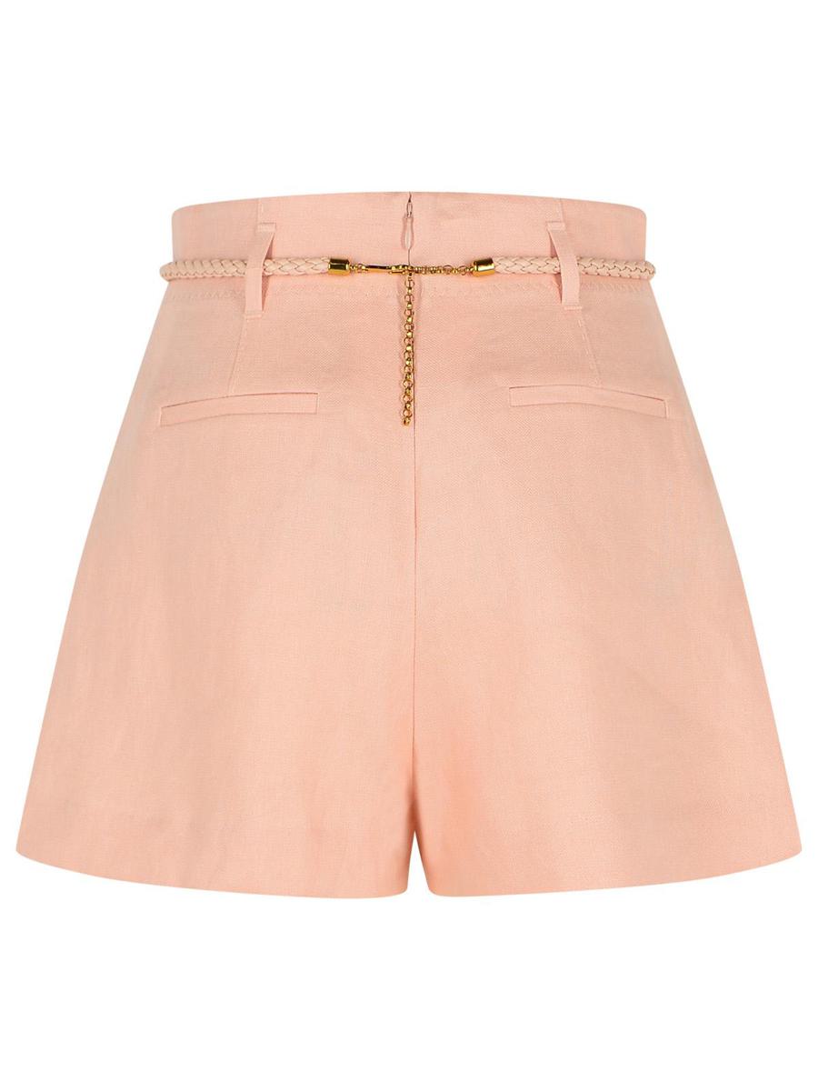Zimmermann, Rosa Shorts aus Seidenmischung